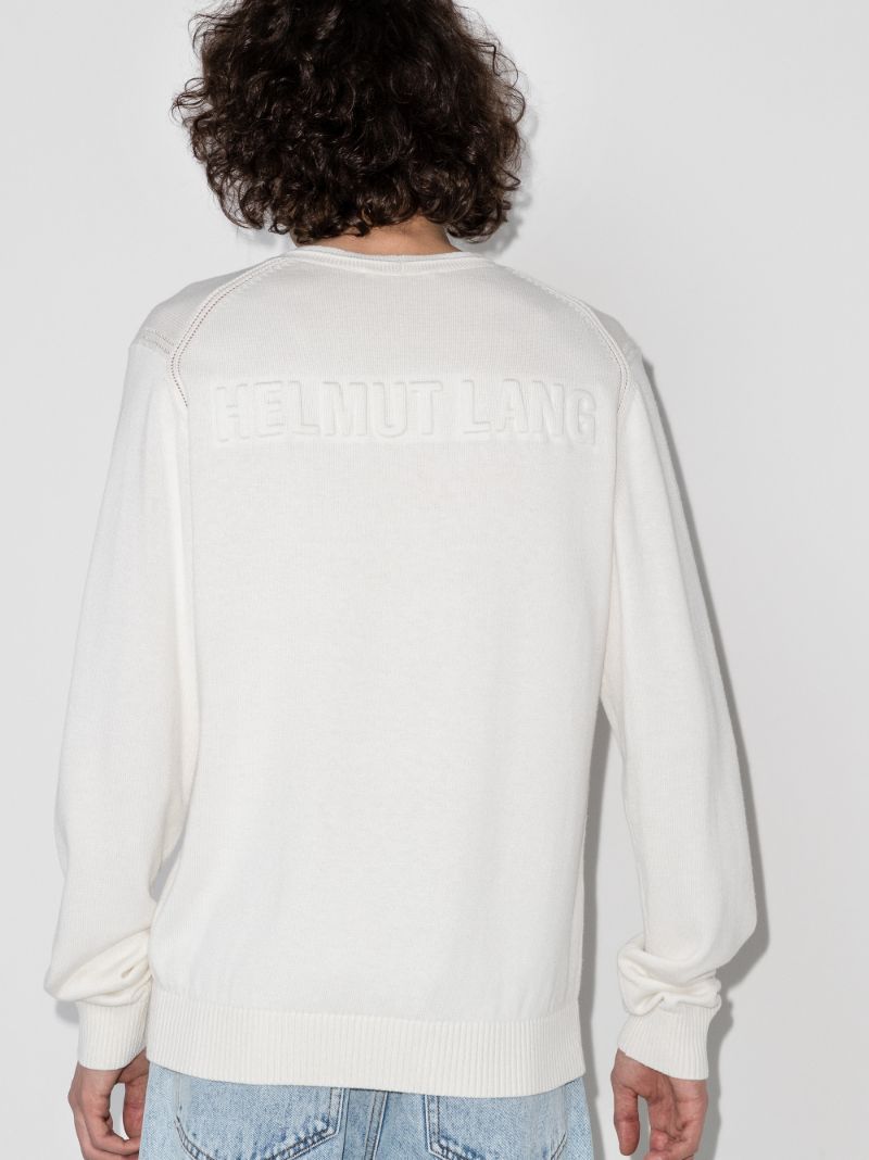 Embossed Logo Sweater