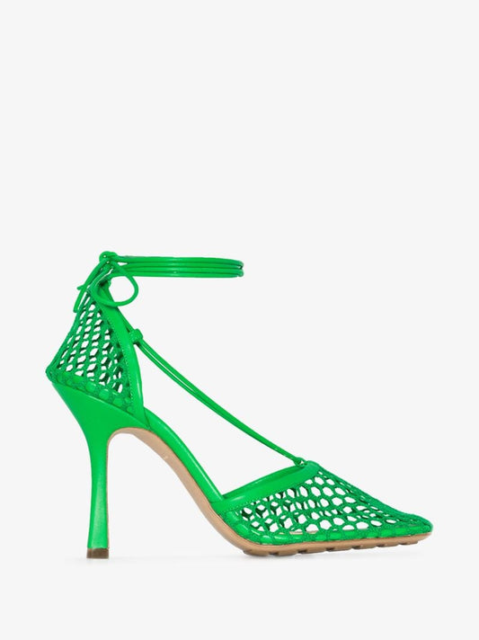 Green Stretch 90 Mesh Pumps