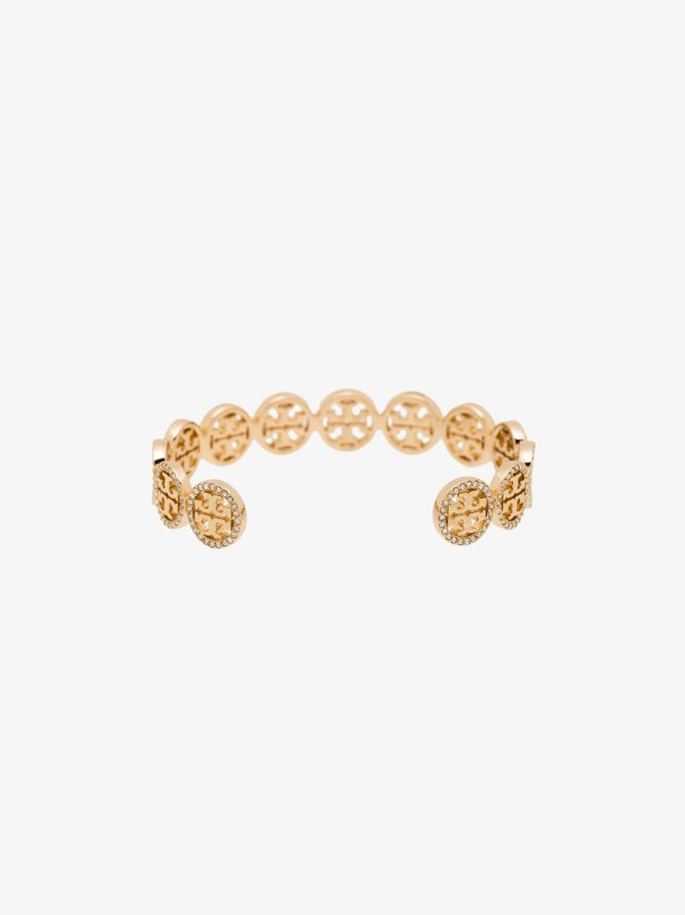 Gold Tone Miller Crystal Cuff Bracelet