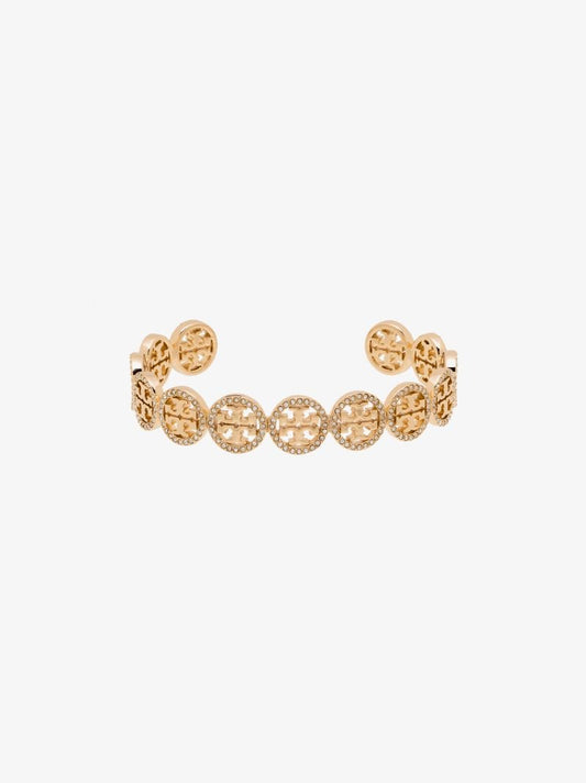 Gold Tone Miller Crystal Cuff Bracelet
