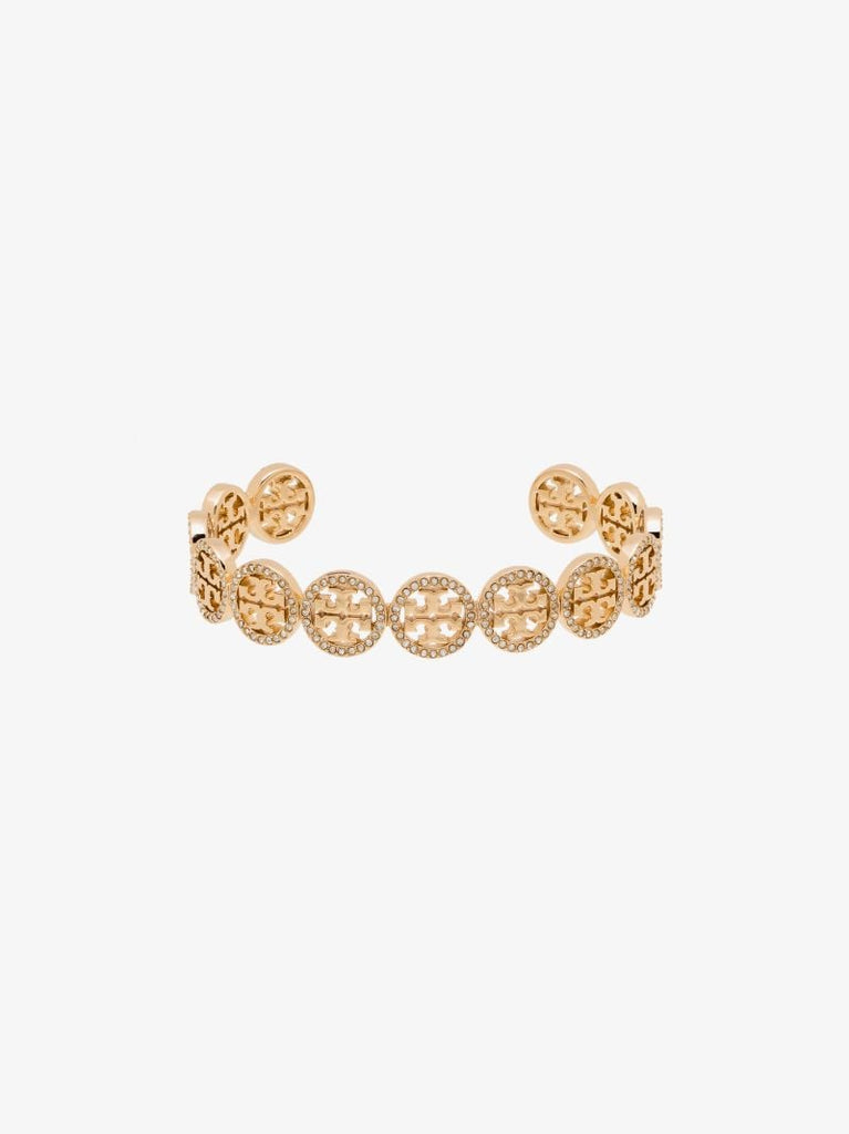 Gold Tone Miller Crystal Cuff Bracelet
