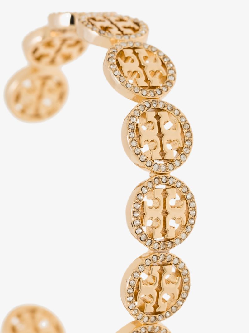 Gold Tone Miller Crystal Cuff Bracelet