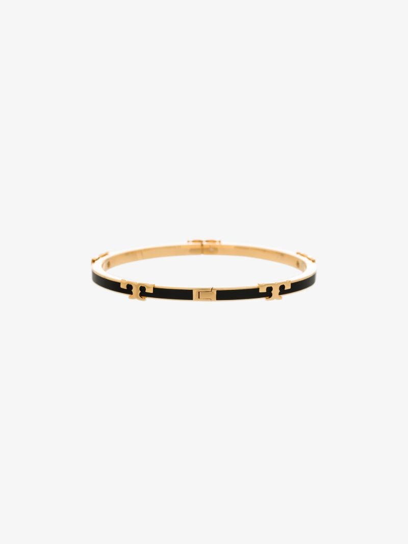 Gold-plated Serif-t Enamel Bracelet