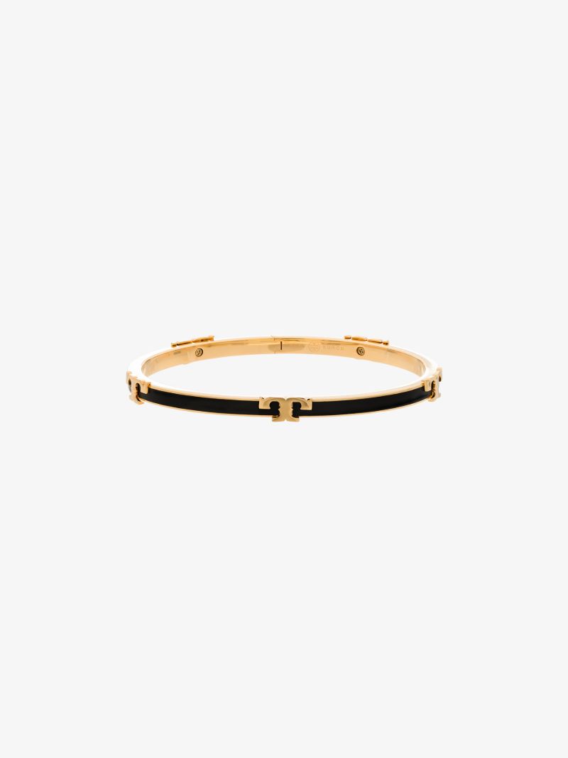 Gold-plated Serif-t Enamel Bracelet
