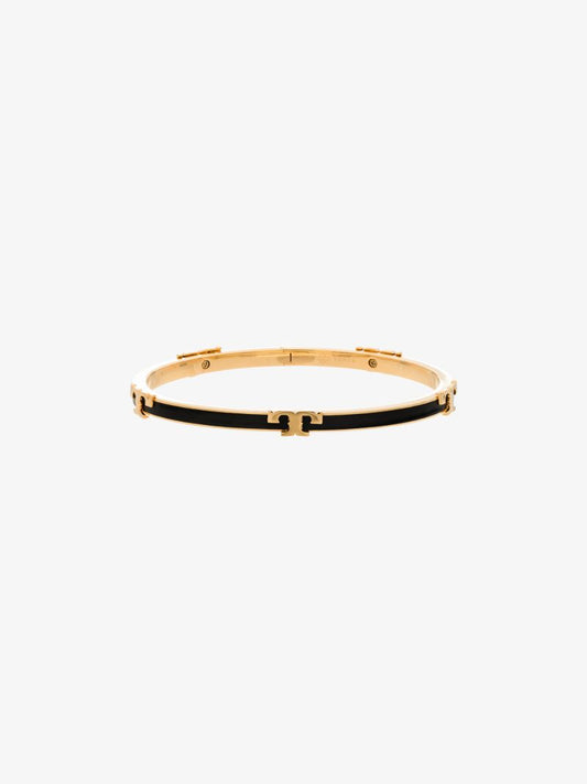 Gold-plated Serif-t Enamel Bracelet
