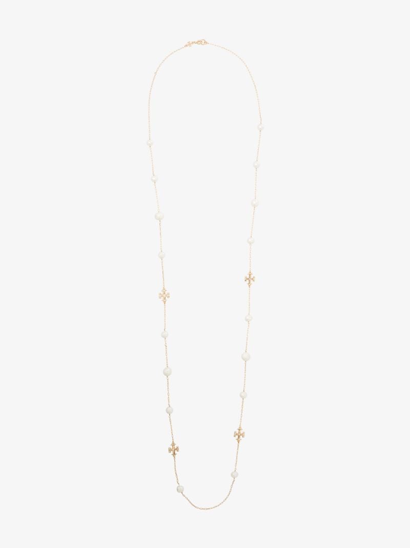 Gold Tone Kira Pearl Necklace