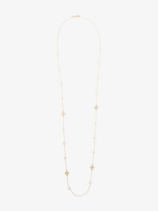 Gold Tone Kira Pearl Necklace