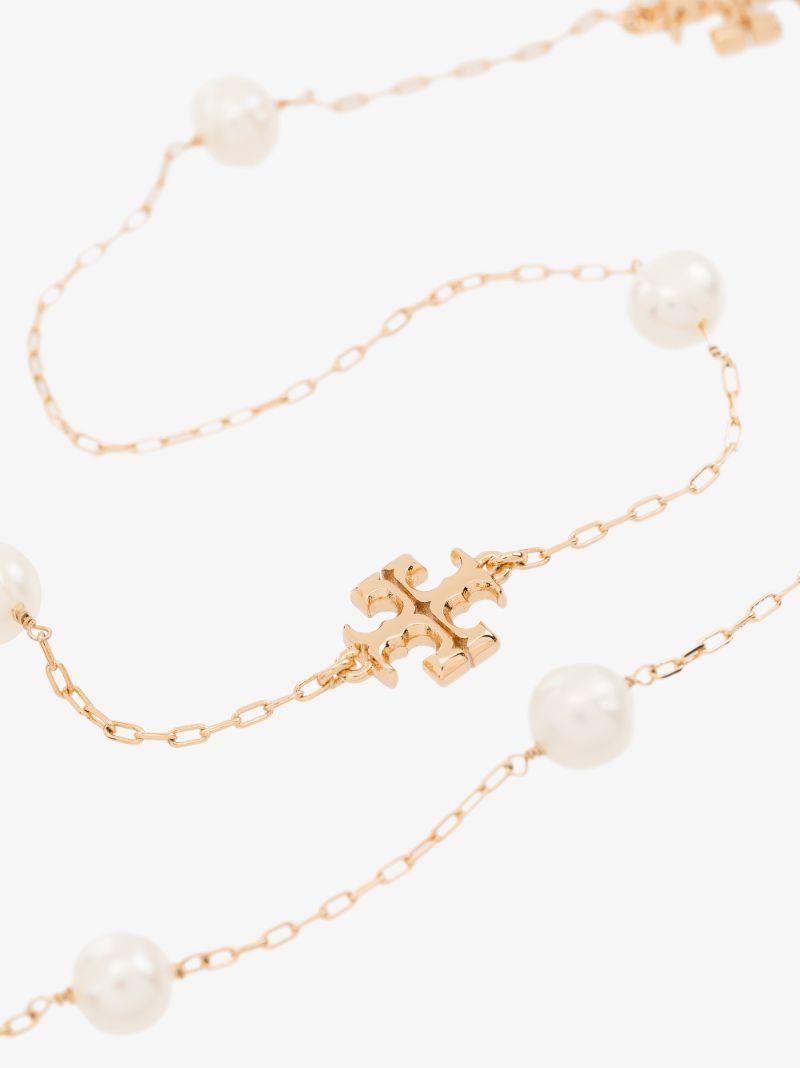 Gold Tone Kira Pearl Necklace