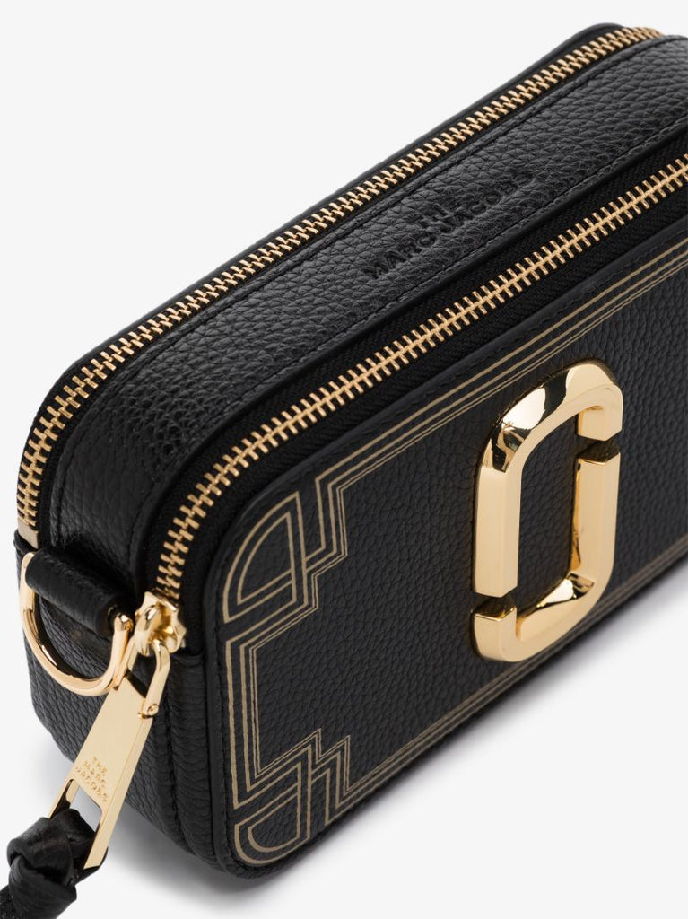 Black Snapshot Leather Mini Cross Body Bag