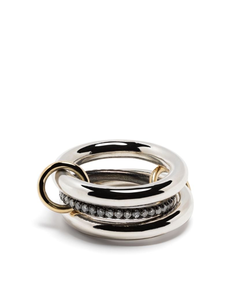 Sterling Silver Libra Diamond Ring