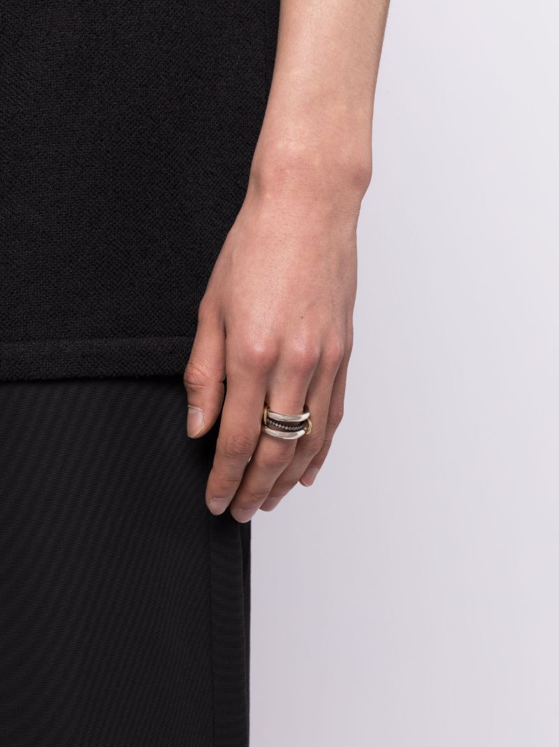 Sterling Silver Libra Diamond Ring