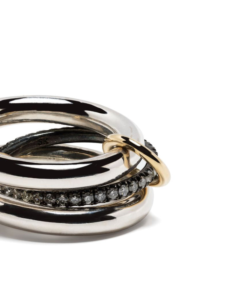Sterling Silver Libra Diamond Ring