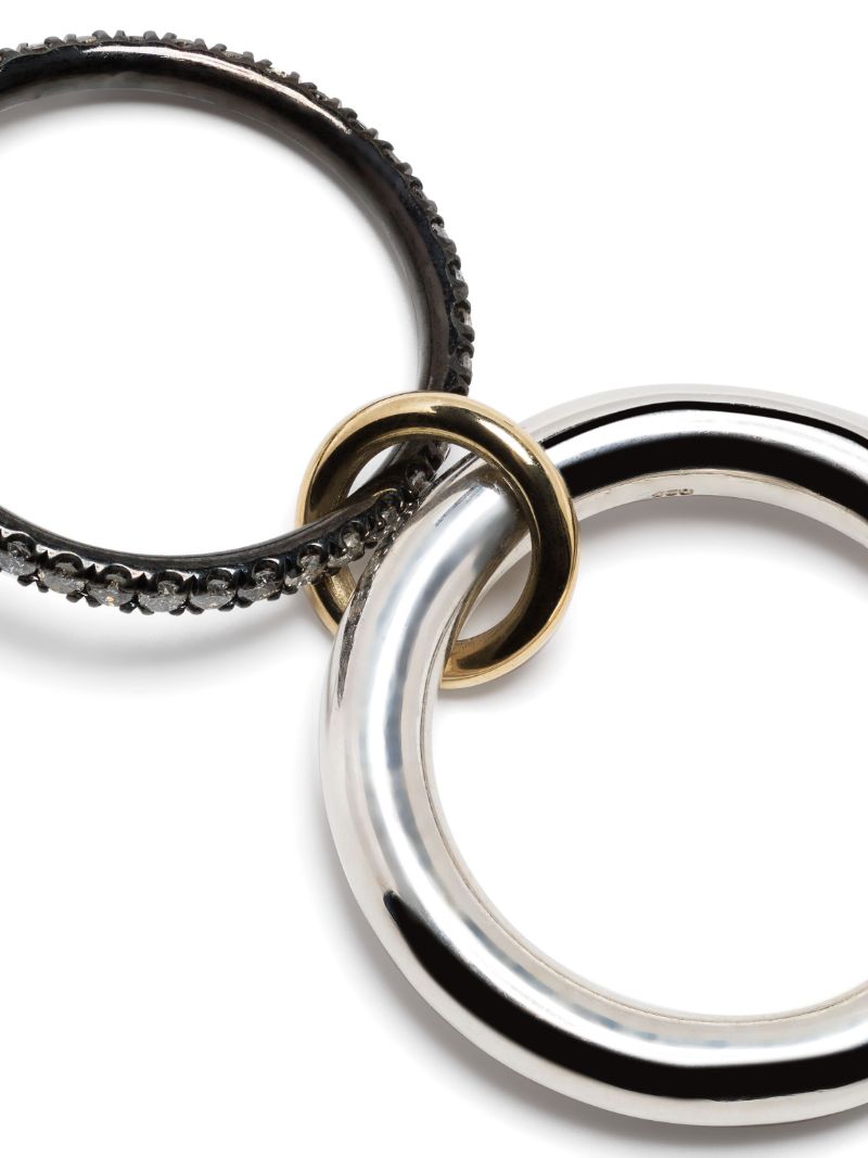 Sterling Silver Libra Diamond Ring