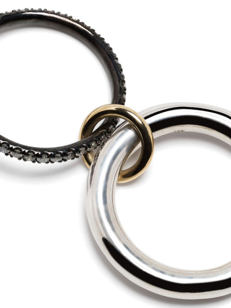 Sterling Silver Libra Diamond Ring