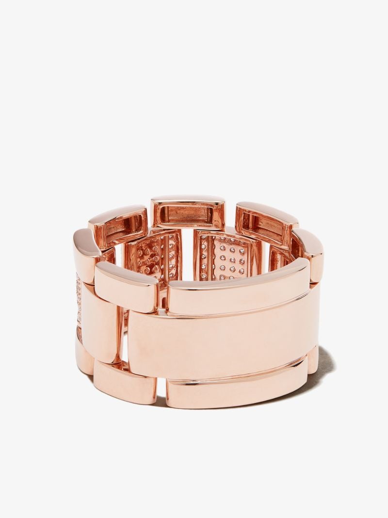 18k Rose Gold Journey Link Diamond Ring