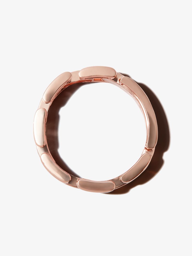18k Rose Gold Journey Link Diamond Ring