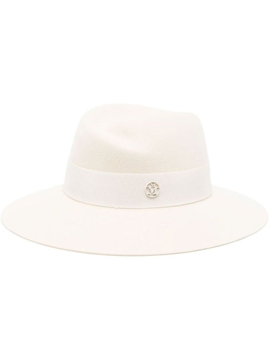 Neutral Virginie Wool Fedora Hat