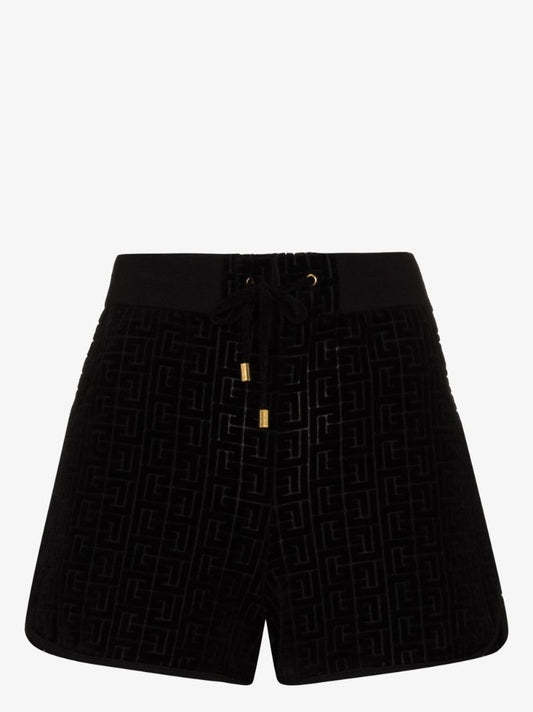 Monogram Velvet Shorts