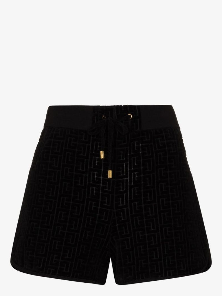 Monogram Velvet Shorts
