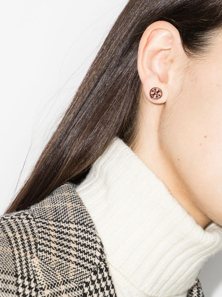 Rose Gold Tone Miller Stud Earrings