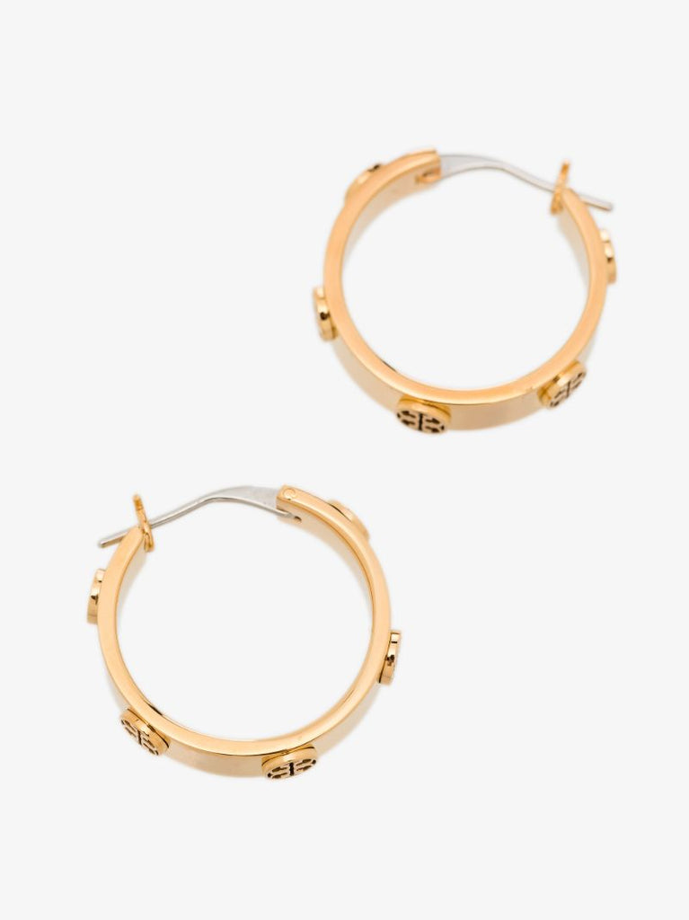 Gold Tone Miller Hoop Earrings