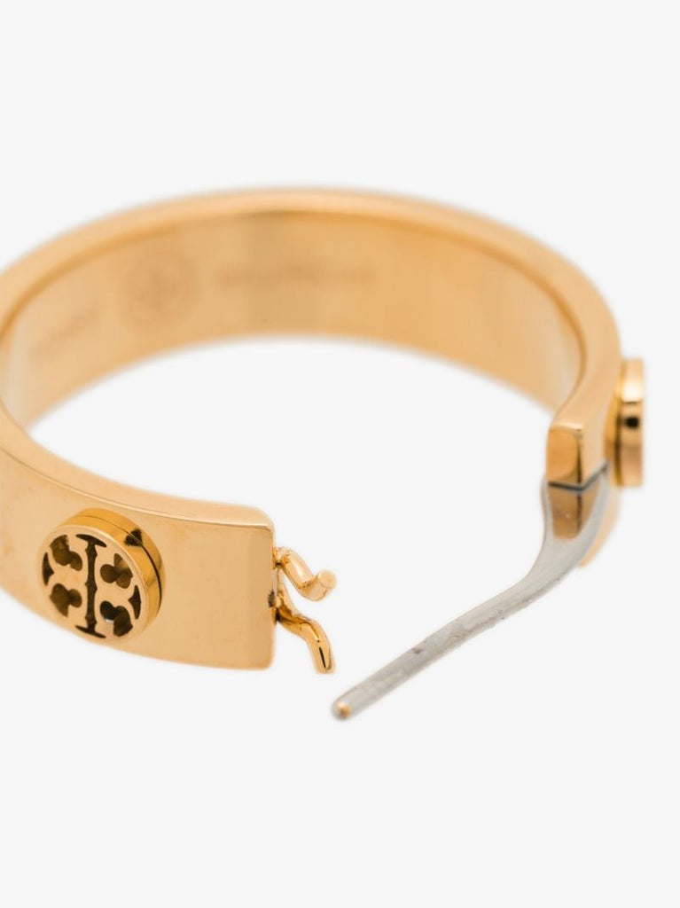 Gold Tone Miller Hoop Earrings
