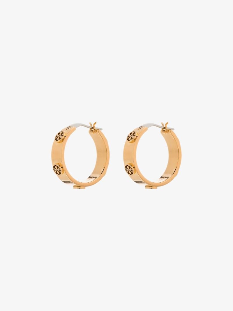 Gold Tone Miller Hoop Earrings