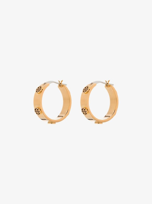 Gold Tone Miller Hoop Earrings