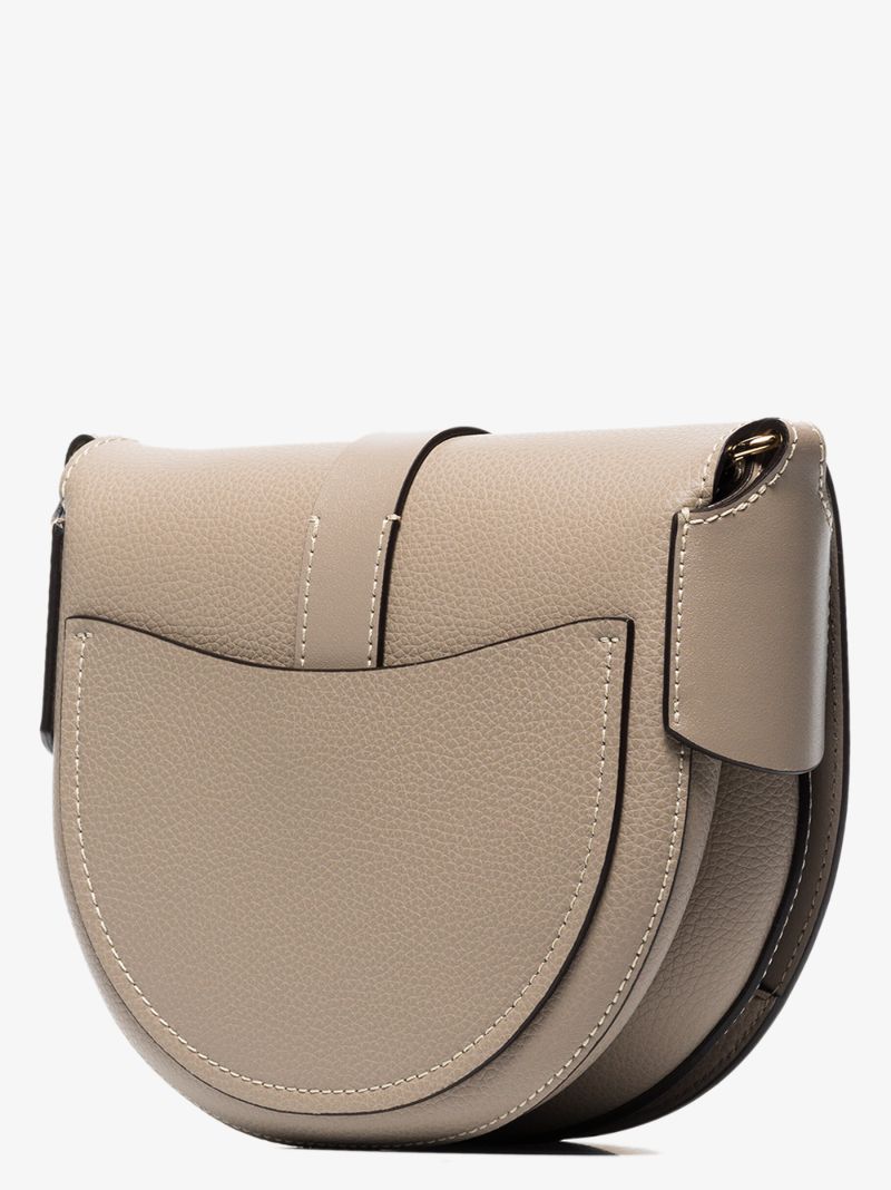 Grey Darryl Leather Shoulder Bag
