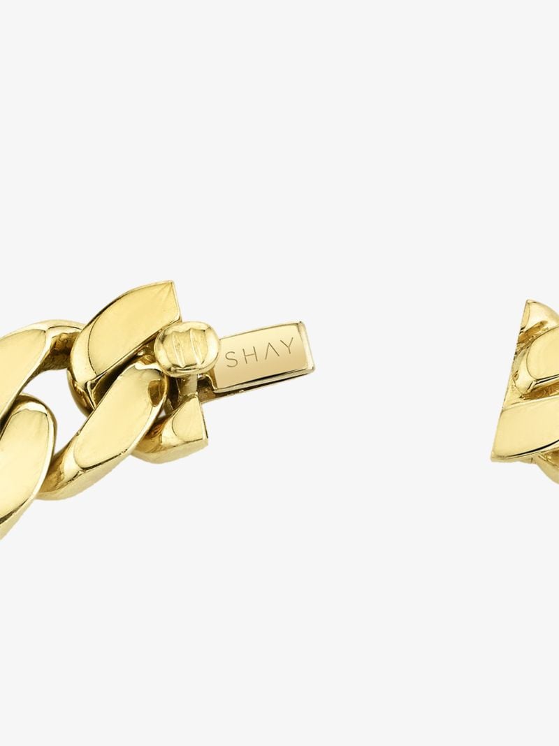 18k Yellow Gold Flat Link Bracelet