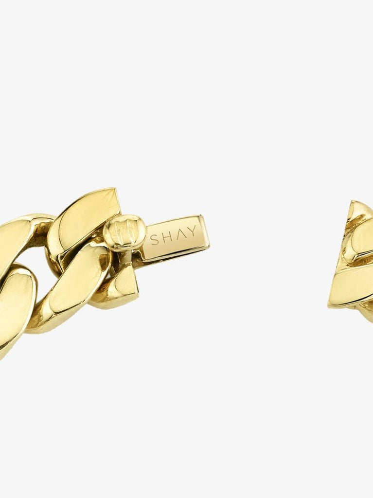 18k Yellow Gold Flat Link Bracelet