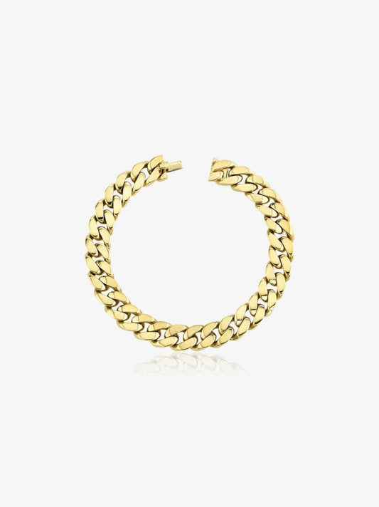 18k Yellow Gold Flat Link Bracelet