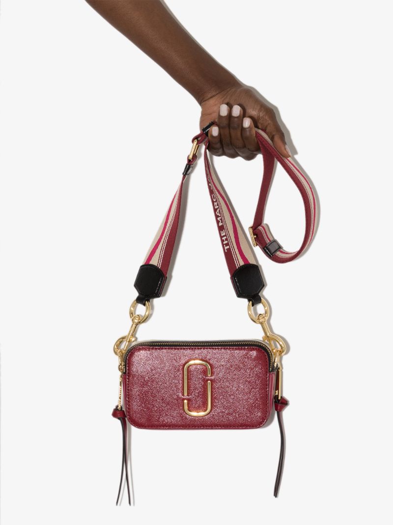Red the Snapshot Leather Cross Body Bag