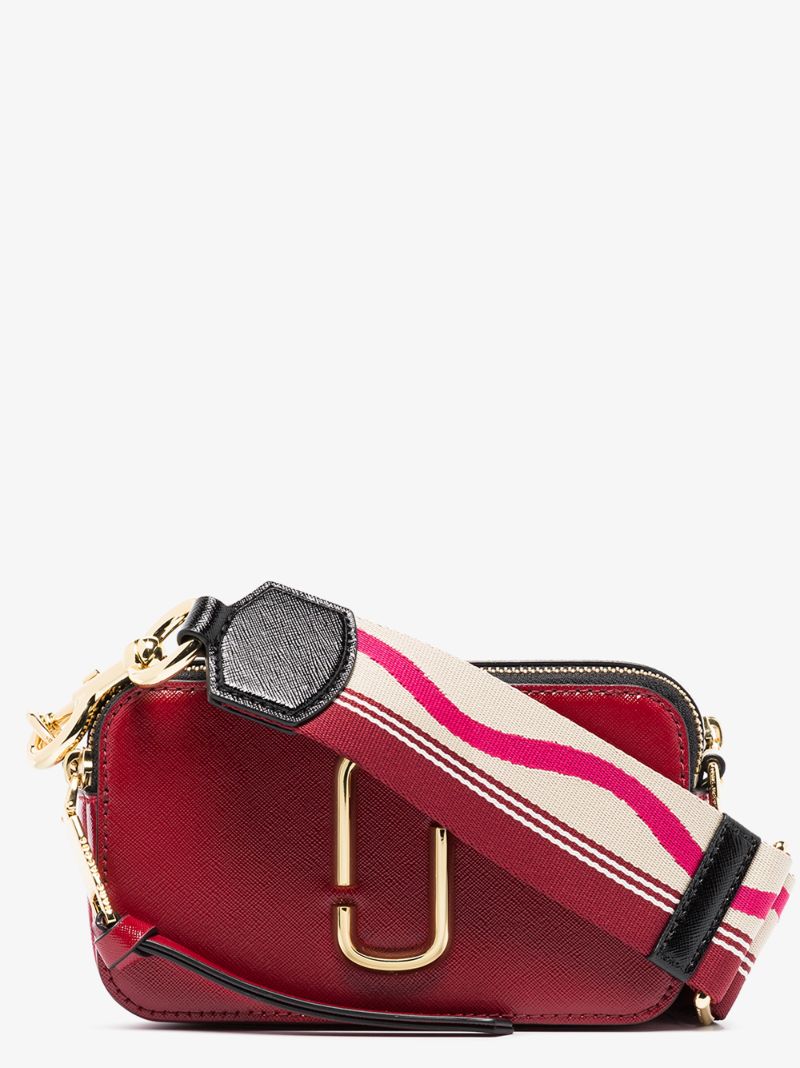 Red the Snapshot Leather Cross Body Bag