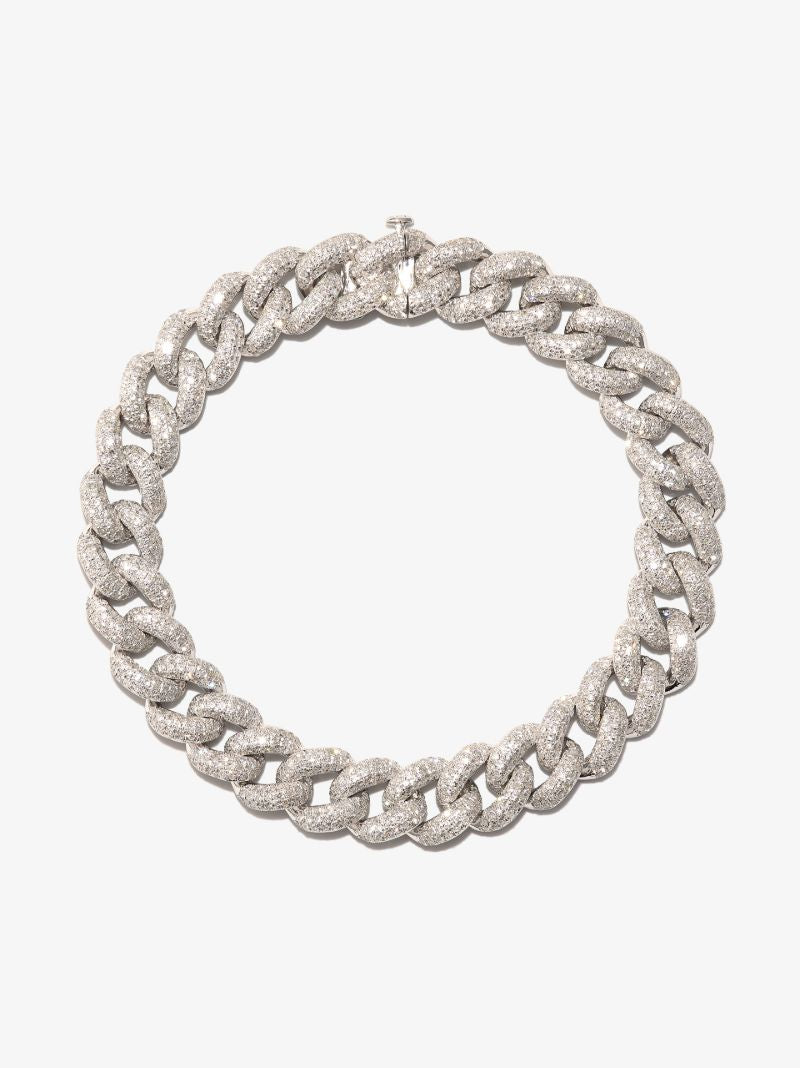 18k White Gold Essential Link Diamond Bracelet
