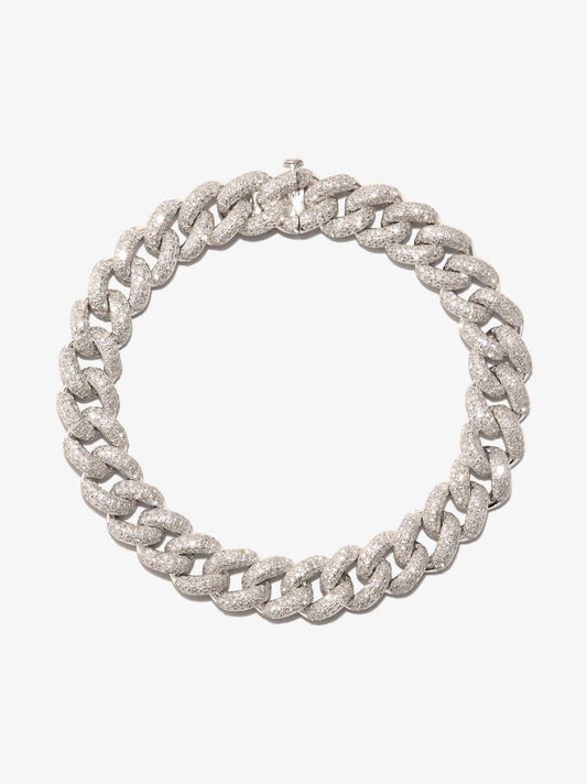 18k White Gold Essential Link Diamond Bracelet
