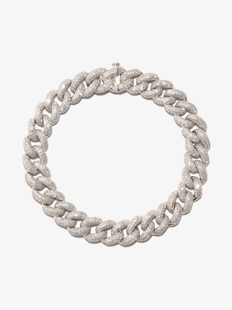 18k White Gold Essential Link Diamond Bracelet