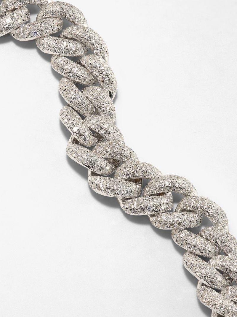 18k White Gold Essential Link Diamond Bracelet