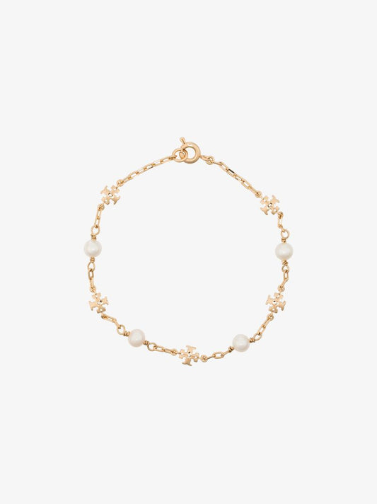 Gold Tone Kira Pearl Bracelet