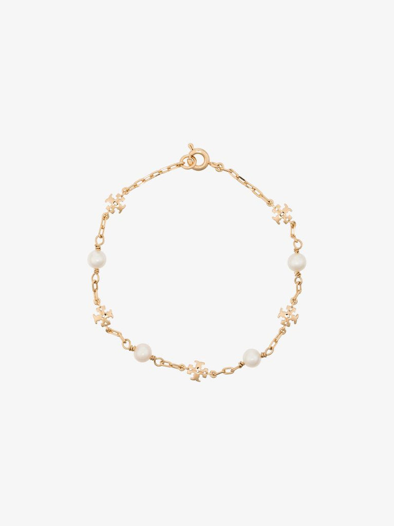 Gold Tone Kira Pearl Bracelet