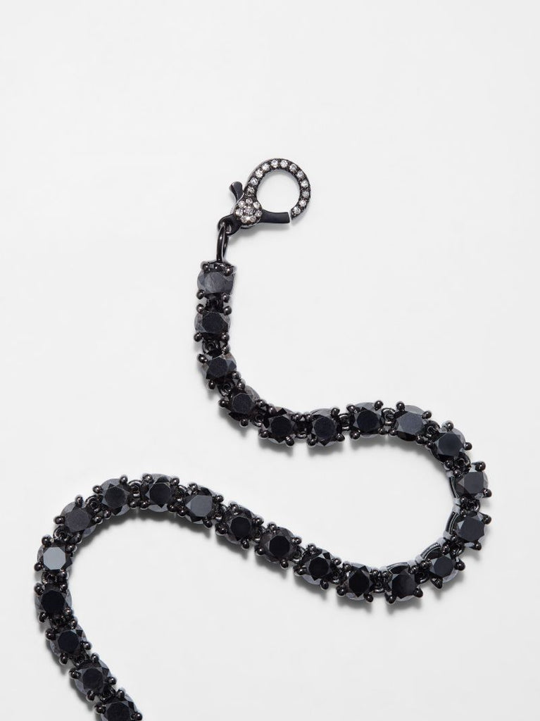 18k Black Gold Diamond Tennis Bracelet