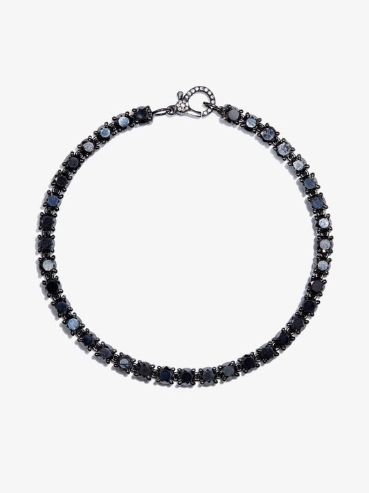 18k Black Gold Diamond Tennis Bracelet