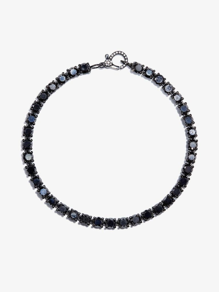 18k Black Gold Diamond Tennis Bracelet