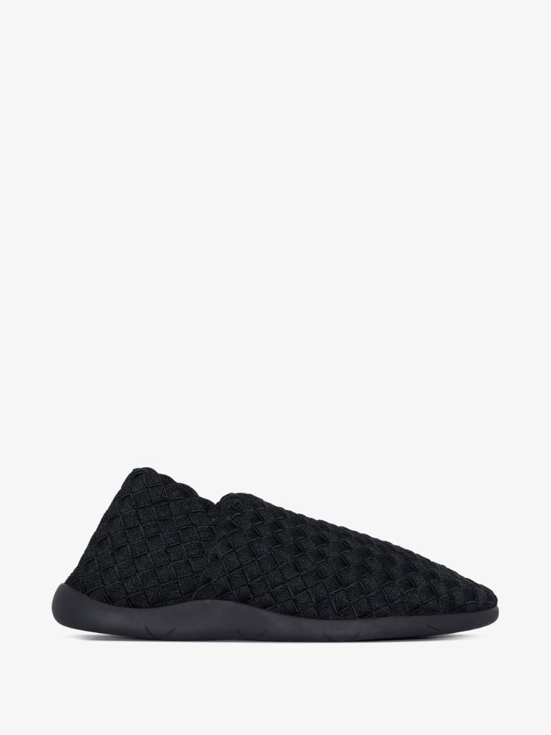 Black Plat Woven Sneakers