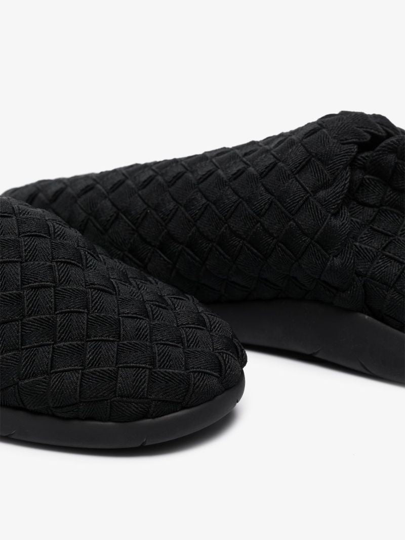Black Plat Woven Sneakers