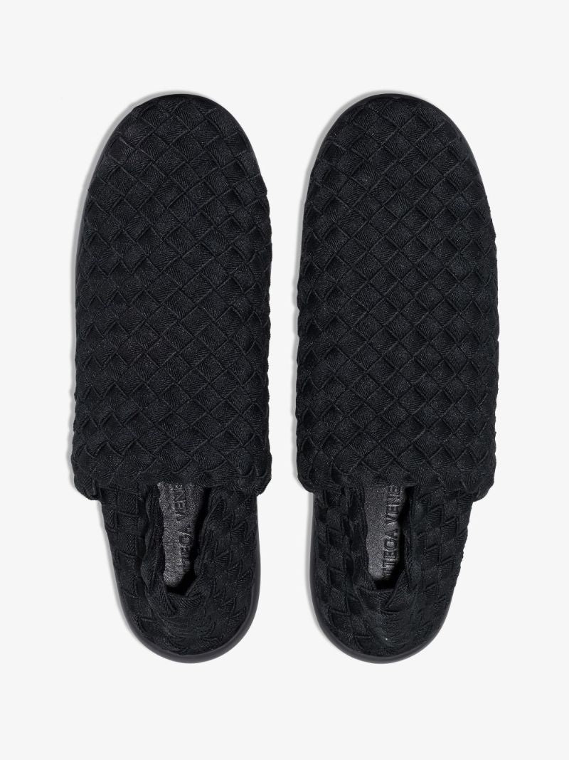Black Plat Woven Sneakers