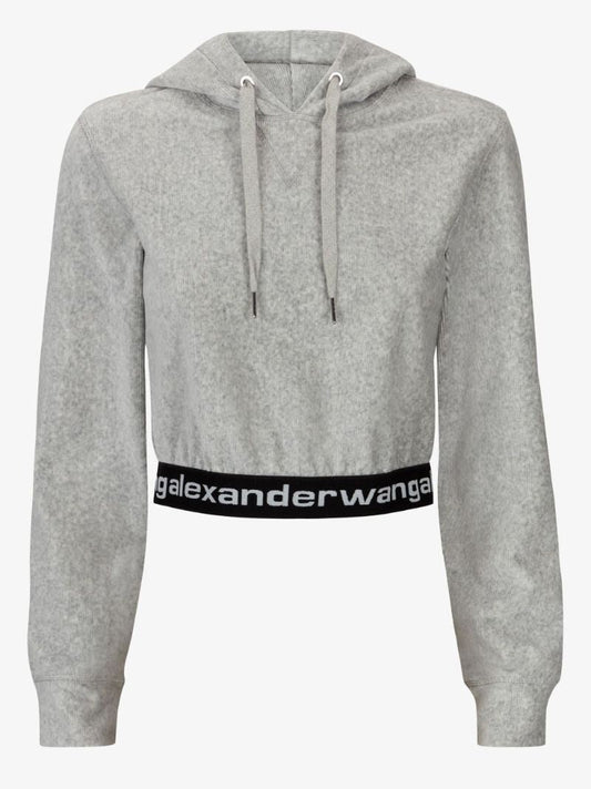 Elasticated Hem Cropped Hoodie