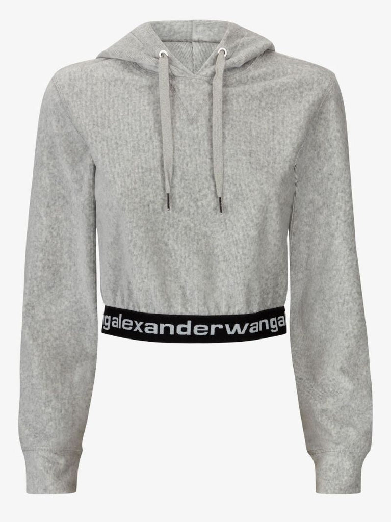 Elasticated Hem Cropped Hoodie