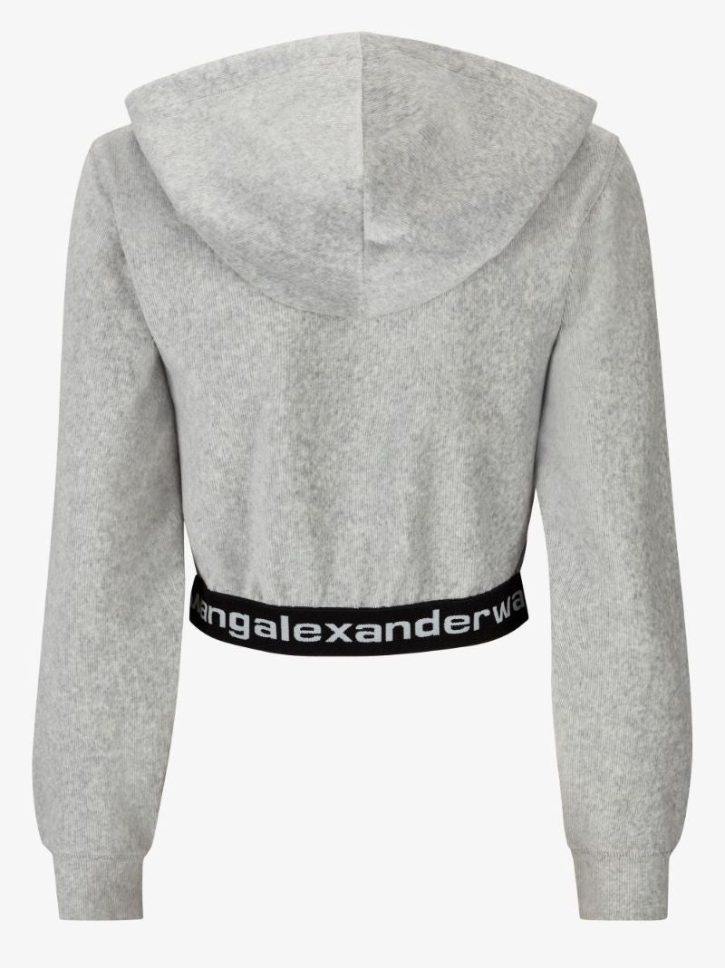 Elasticated Hem Cropped Hoodie