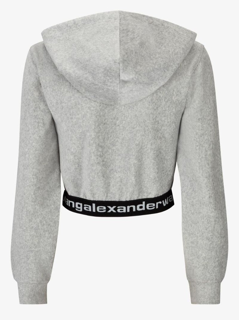 Elasticated Hem Cropped Hoodie